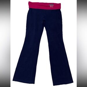 Y2K Fold Over Waistband Flair Leg Yoga Leggings SZ.L Trendy Girly Cute